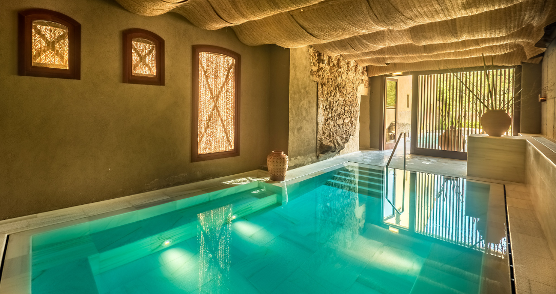 Parte de las instalaciones del balneario. Foto: Mas Salagros/Aire Ancient Bath