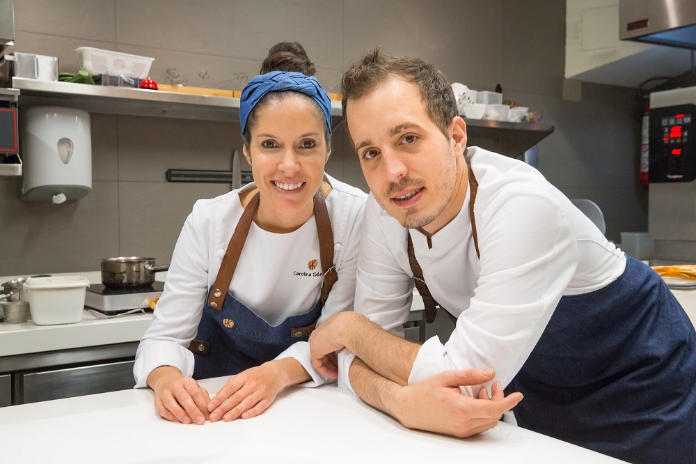 Carolina Sánchez e Iñaki Murúa, capitanes del restaurante Íkaro. Logroño.