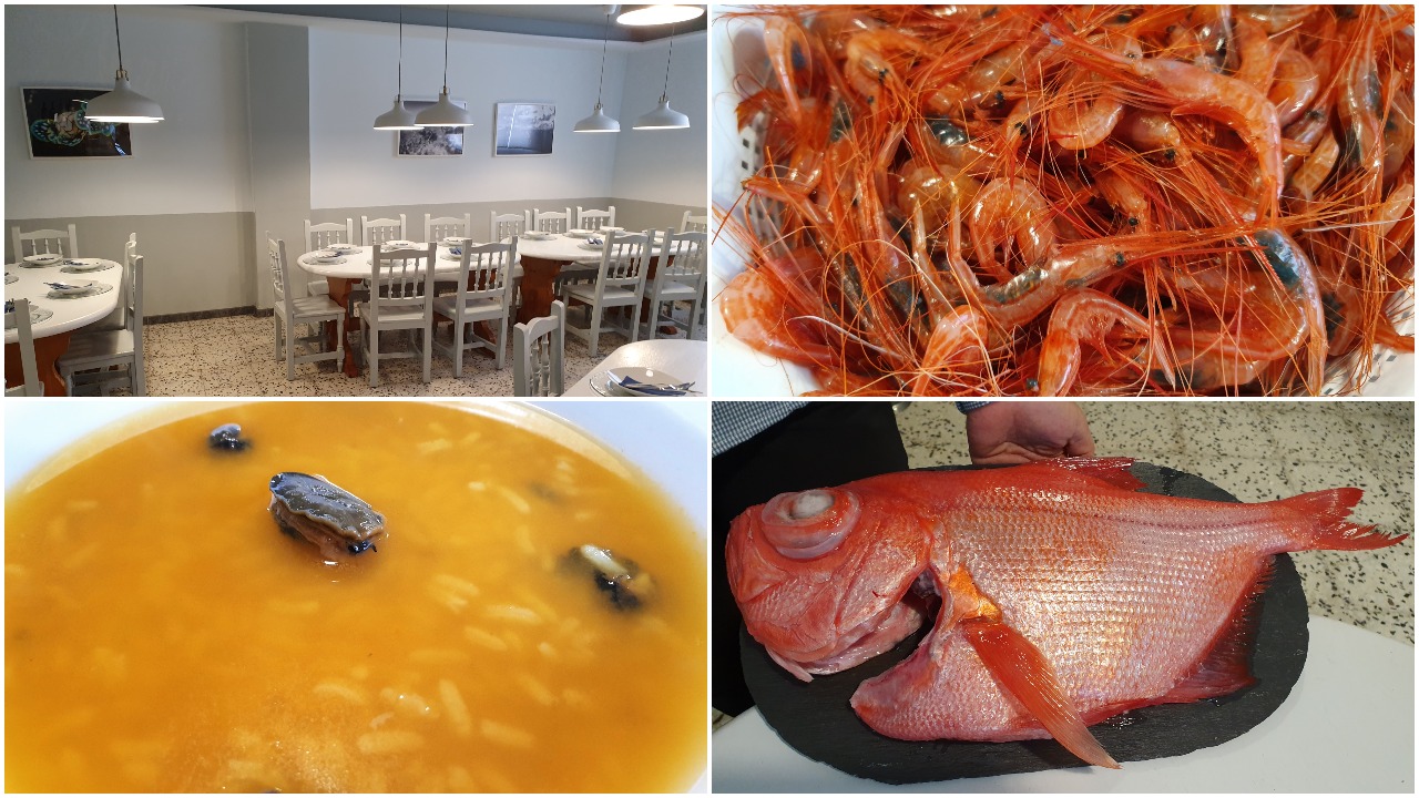 Comedor. Camarones. Sopa. Tableta. Casa Juan. La Restinga. El Hierro. Islas Canarias. Fotos: Xavier Agulló.