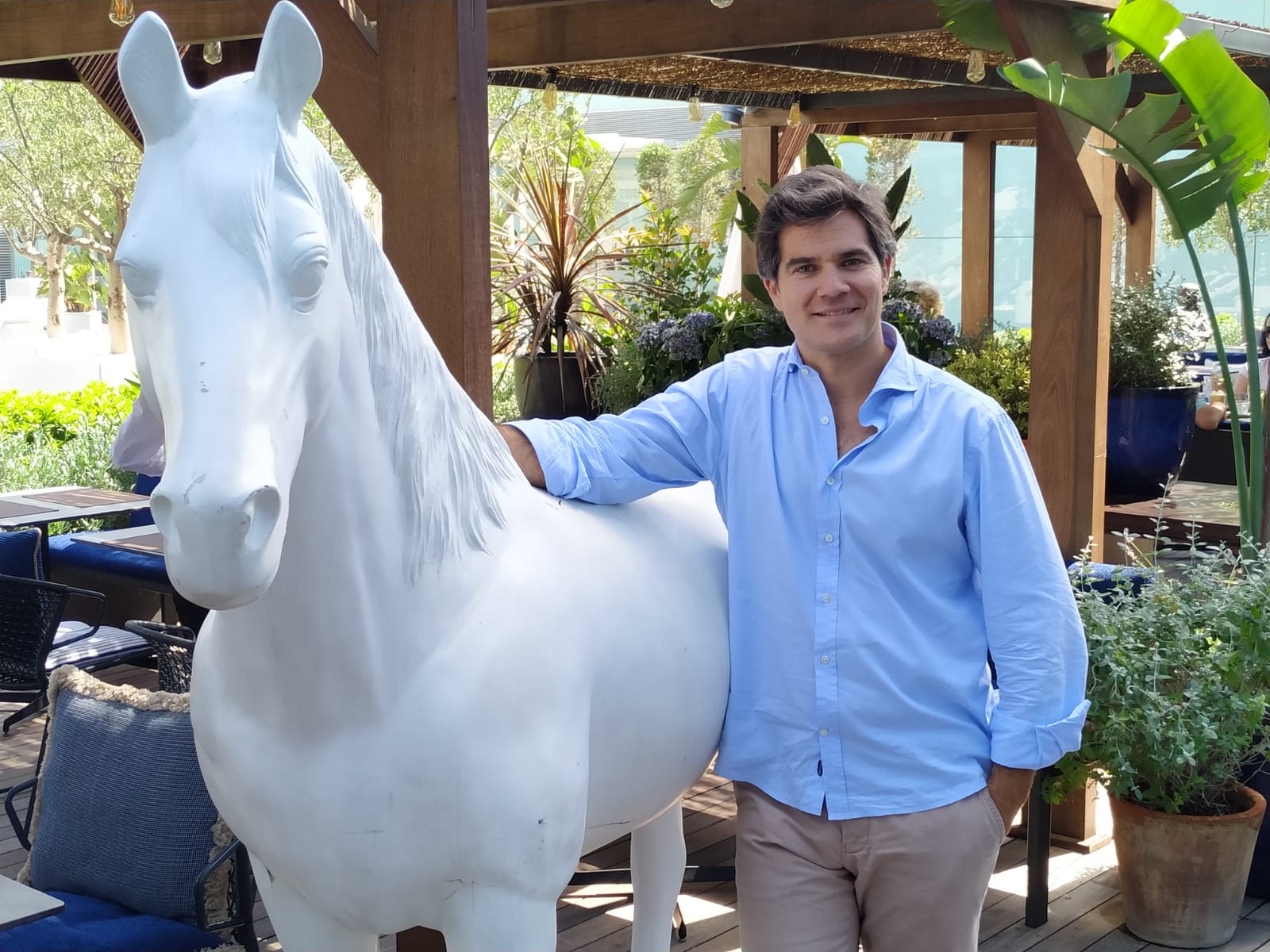 Ramos es una apasionado de los caballos