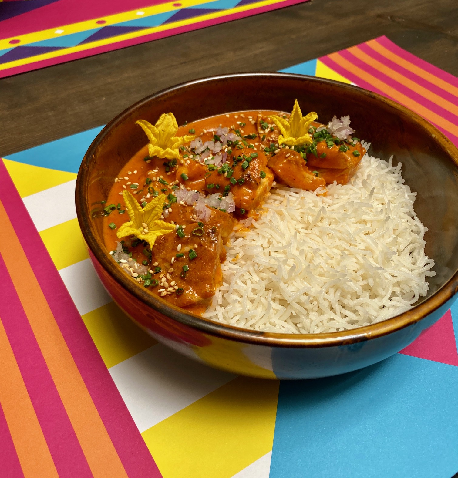 Uno de los curries de Mirch Indian Garito