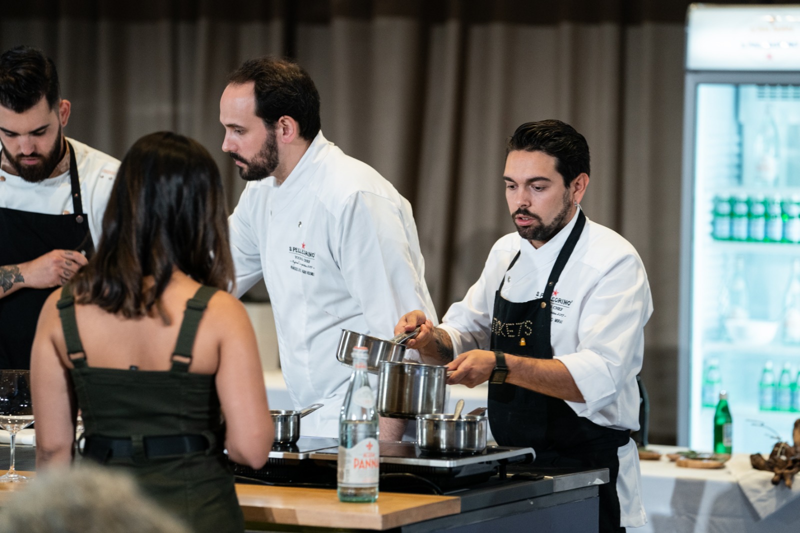 Manso y Fran Agudo, chef de Tickets y mentor del catalán en la semifinal