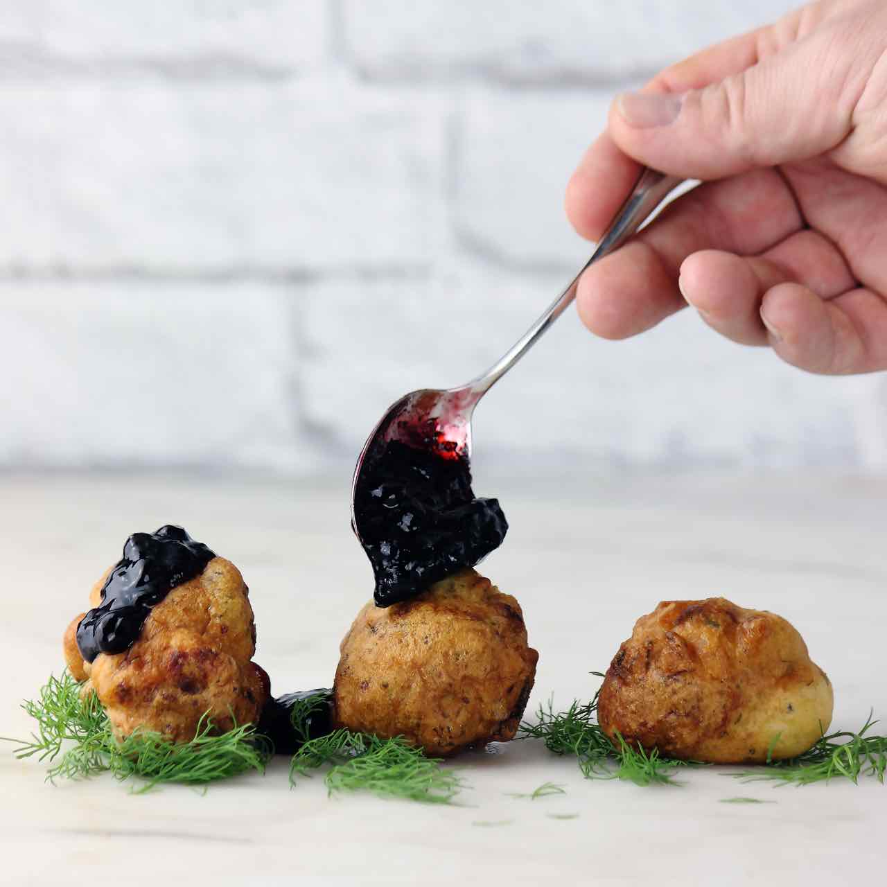 Buñuelo de salmón salvaje de Alaska. Sergi de Meià