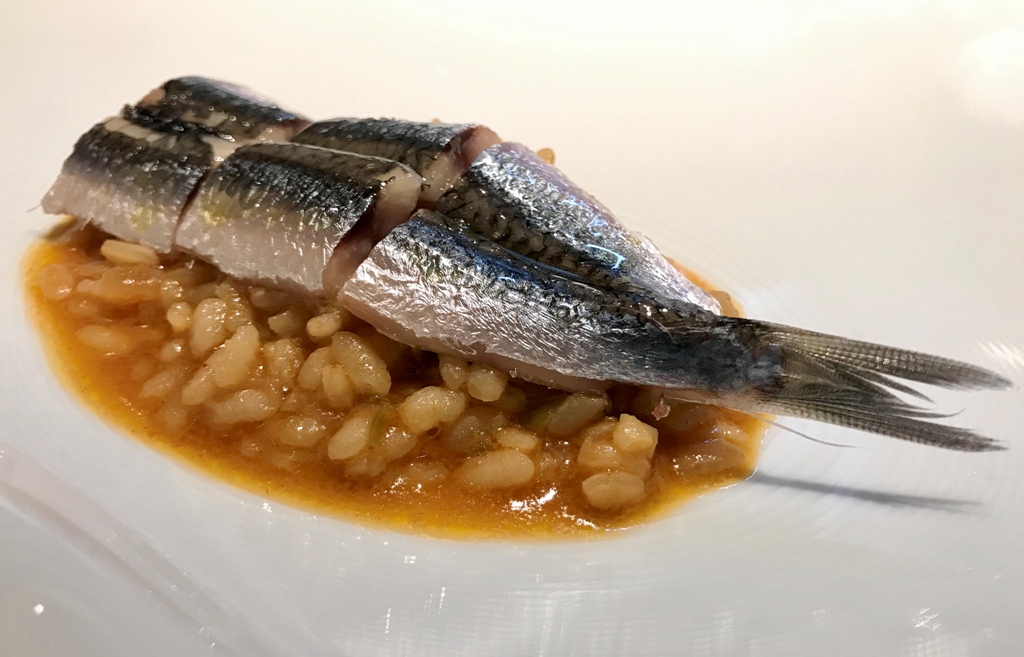 Arroz con boquerones