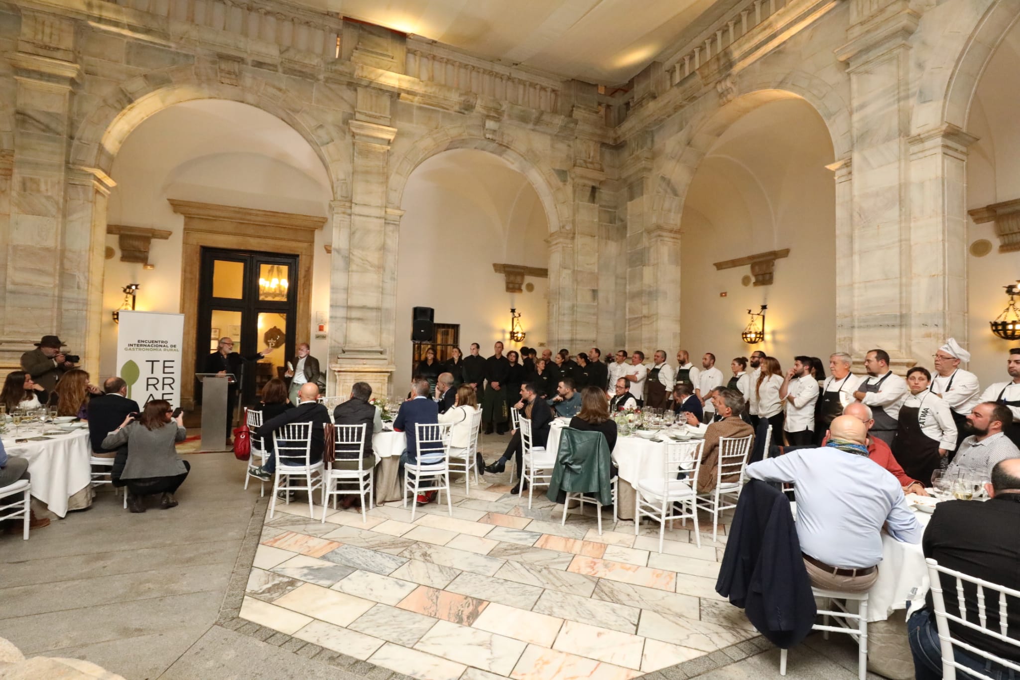 La cena tuvo lugar en el Parador de Zafra