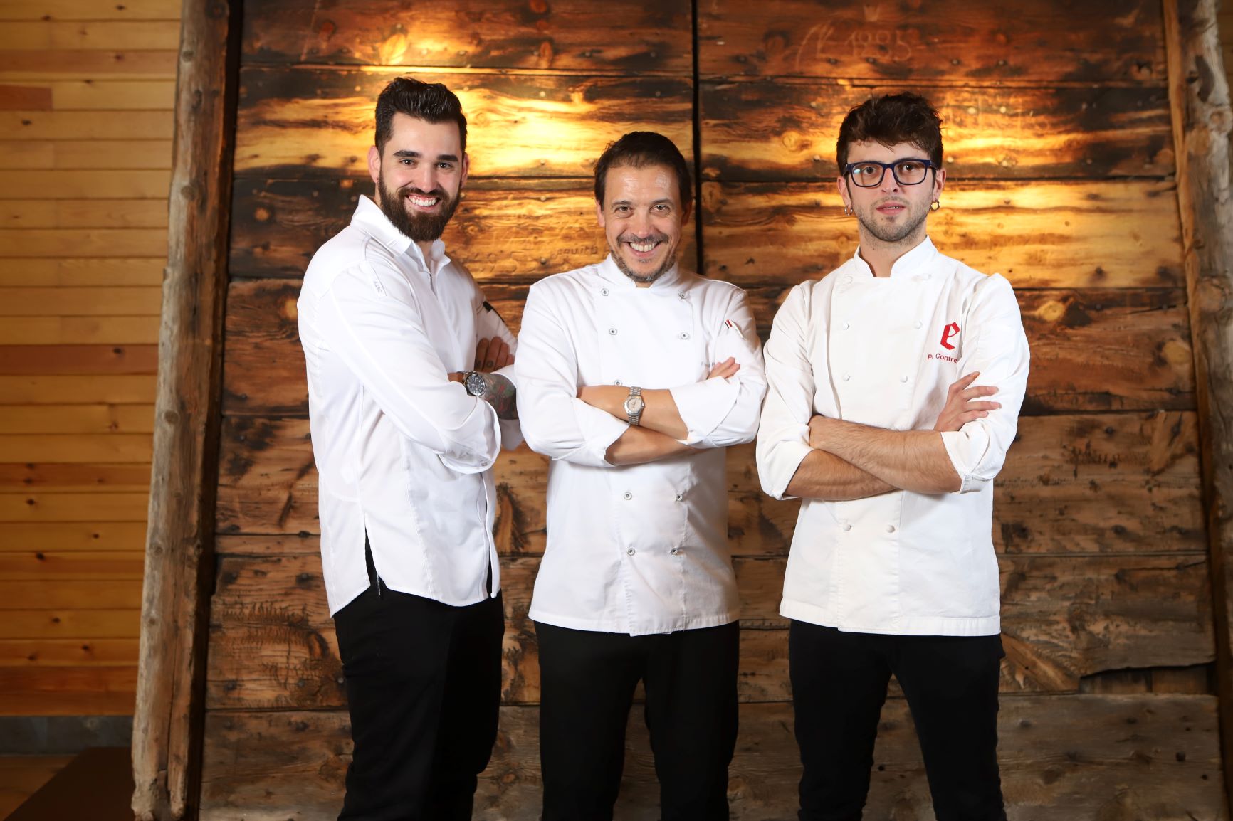 Paniego con parte del equio de cocina del Sports Hotel Hermitage & Spa