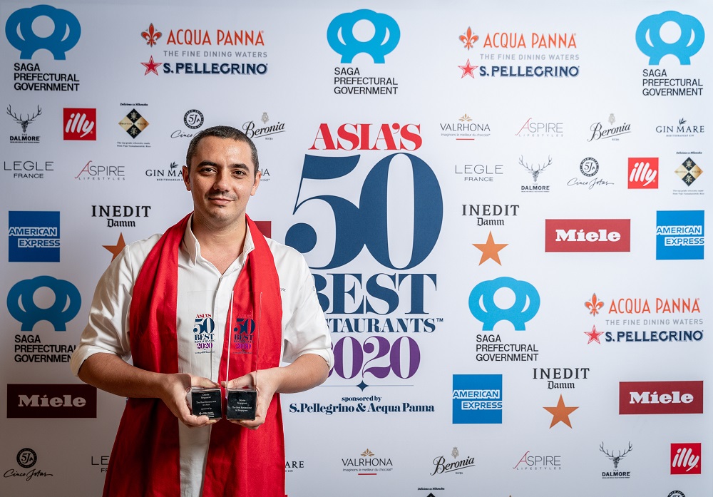El francés Julien Royer, del restaurante Odette, mejor restaurante de Asia 2020