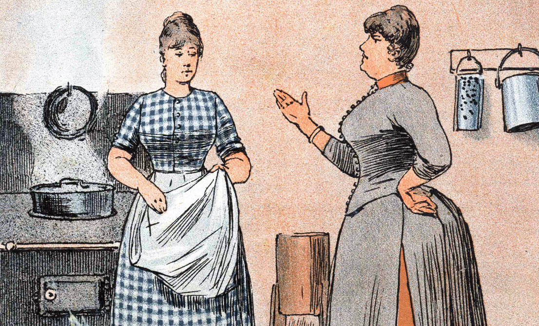 Sen?ora y cocinera - ilustracio?n 1890 WIkimedia CC PD