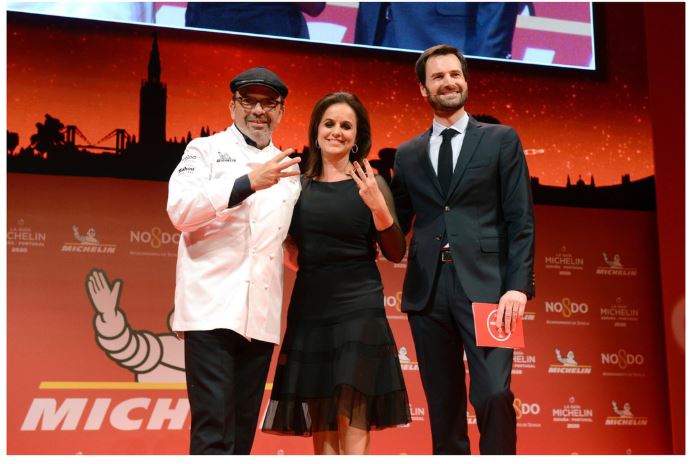 Sánchez y Martínez, el año pasado en Sevilla tras conseguir la tercera estrella Michelin