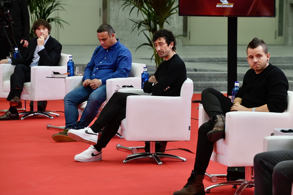 De izq. a dcha., Jordi Cruz, Ángel León, Eneko Atxa y Dabiz Muñoz