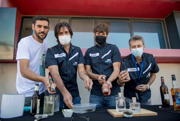 De izquierda a derecha, Pablo López, Fernando G. Brun, David Chamorro y José Lucas Pérez