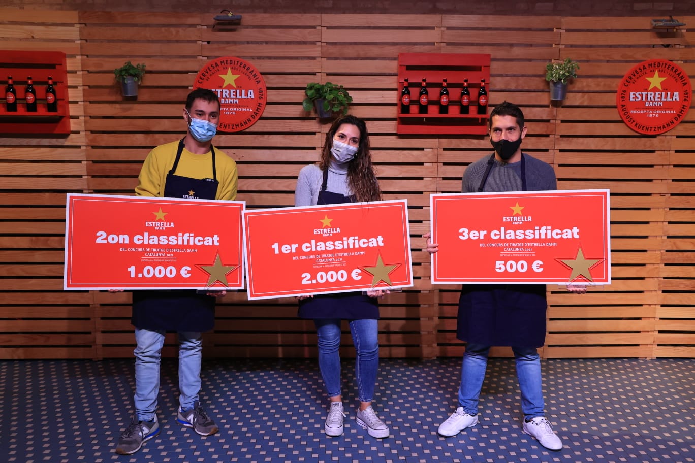 Ganadores del Concurso de Tiraje de Cerveza de Estrella Damm