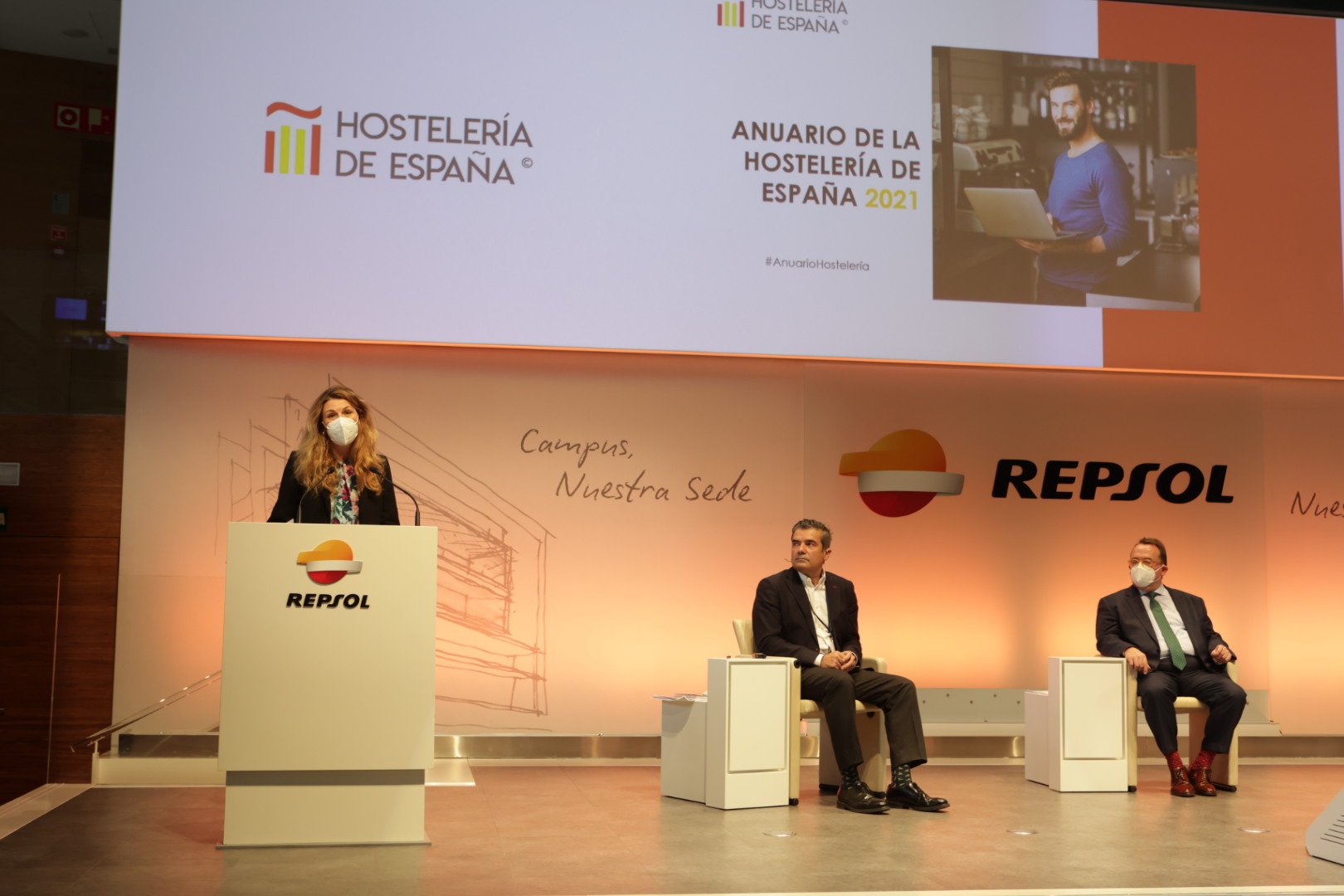Acto de presentación del Anuario Hostelería de España 2021 en Madrid