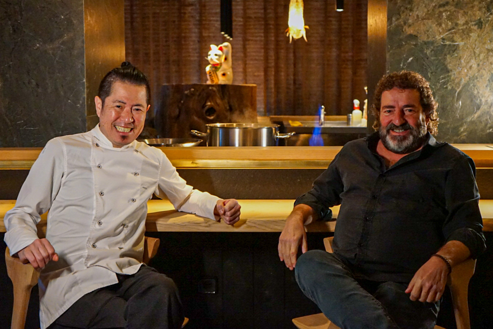 Hideki Matsuhisa y Iñaki López de Viñaspre