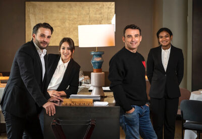 El equipo de Clos, en Madrid. Foto: Elena Moslvina.