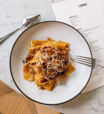 Pappardelle casero con Ragout de Osobuco en Lombo.