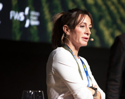 Bego Rodrigo durante su ponencia sobre vinagres.