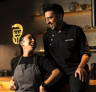 Alonso Plomino y Gabriela León, socios en Lady B.