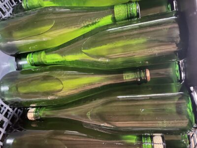 las cervezas reposan durante meses en la botella. Foto: C. Arias.