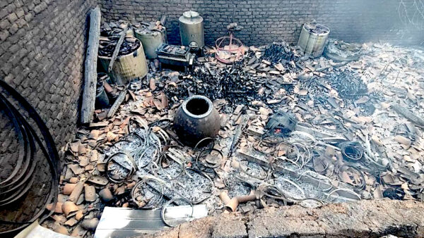 Bodega de Leoncio Fernandez destruida. Captura tomada de su muro de Instagram. @leonciowines.