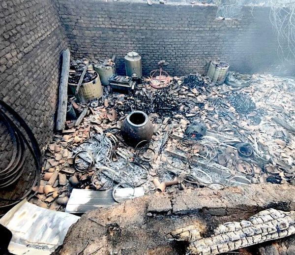 Bodega de Leoncio Fernandez destruida. Captura tomada de su muro de Instagram. @leonciowines.