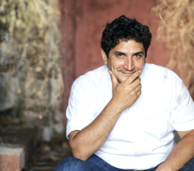 Mauro Colagreco en Mirazur. Foto: Matteo Carassale.