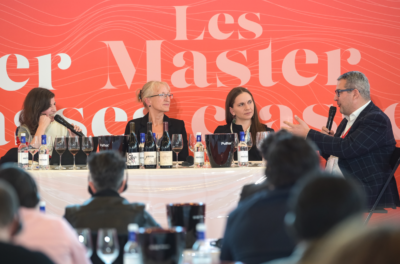 Paz Levinson, Rivest y Mäkinen en pleno Battle of Sommeliers