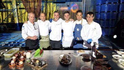 Cocineros de Lanzarote en el homenaje a las conserveras.