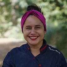 Valentina Álvarez, en el Restaurante Escuela Iche