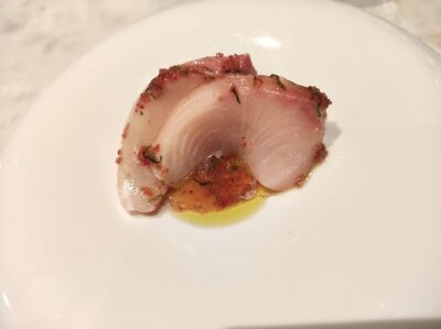 Tiradito de pez limón. Foto: A. Luchini.