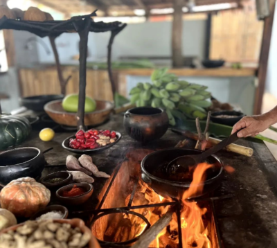 Horno manabita en el restaurante Coco Solo