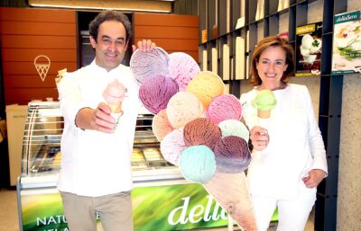 Fernando Sanz y Angelines González en Della Ser. Foto Justo Rodrígez.