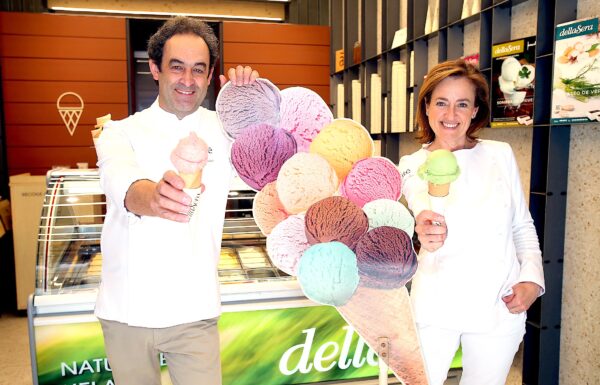 Fernando Sanz y Angelines González en Della Ser. Foto Justo Rodrígez.