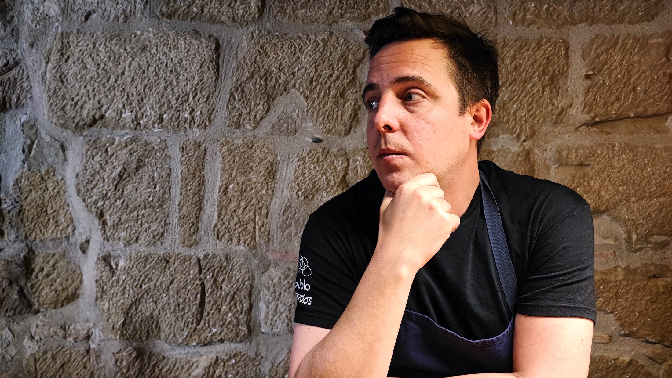 Miguel Caño en Nublo, su restauante en Haro