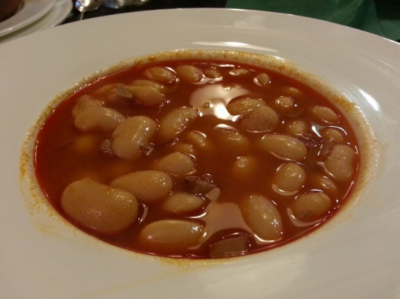 Judiones con setas