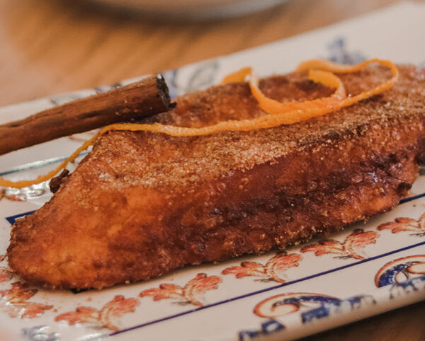 Torrija de El Café de la Ópera (c/ Arrieta, 6, Madrid))