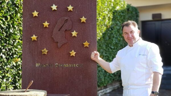 Martín Berasategui en su restaurante de Lasarte