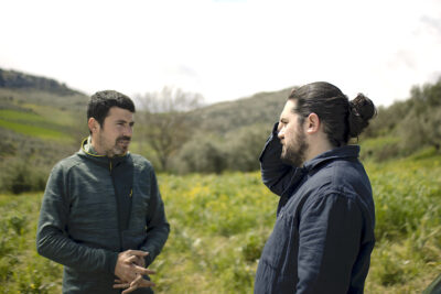 Cristóbal González Rosado con Pedro Aguilera. Foto R. Peláez.