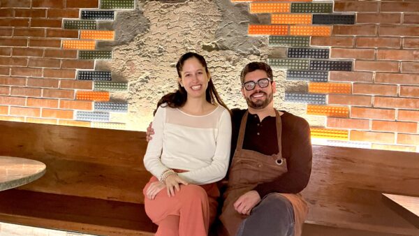 Ricardo Goachet y su esposa en Verbena.