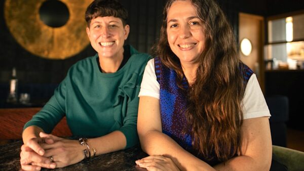 Inés de los Santos y Narda Lepes.