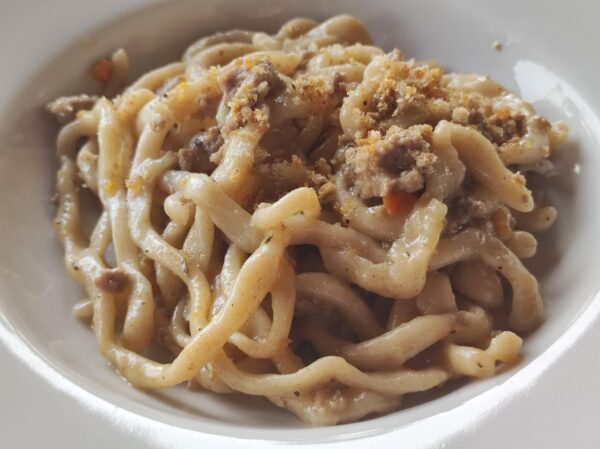 Pici con ragu di cinghiale