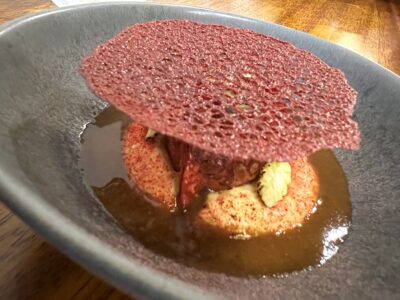 Dumpling de beterraga