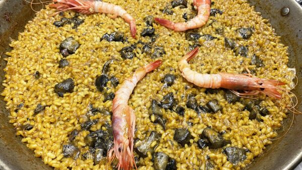 Arroz de sepia y gamba roja de Volea