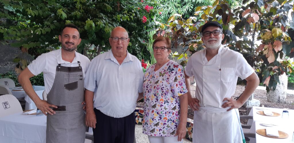 Mario Rodríguez, Francisco Rodríguez, Teresa Placeres y Fran Rodríguez, de Casa Pancho