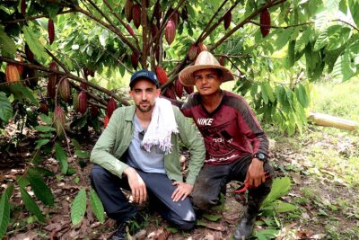Manlio Larotonda y Wilson Santos en la Finca La Manigua en Arauca