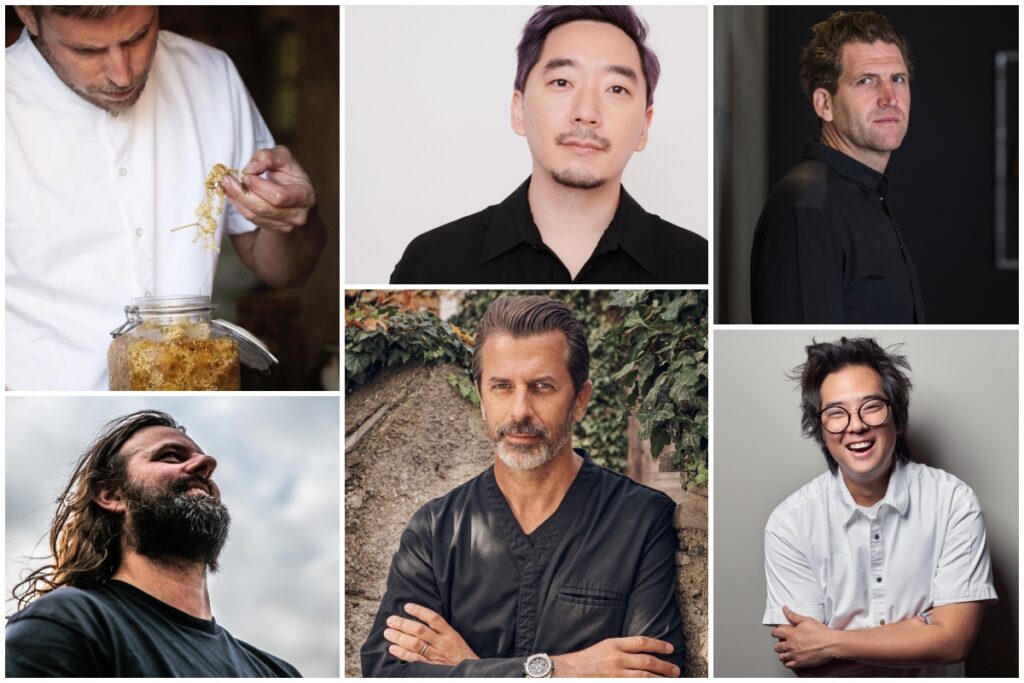 Nicolai Nørregaard, Willem Hiele, Junghyun Park, Andreas Caminada, Alexandre Mazzia y Diego Oka