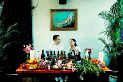 Carlos Perez-Puelles y Ana Dolores en el comedor de Equina Común.