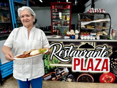 Fabiols Zuloaga, en Plaza, su restaurante. Foto, Claudia Arias.