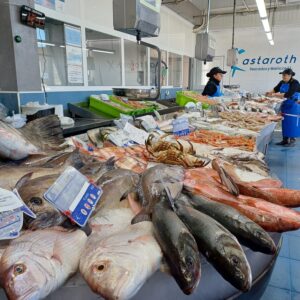Mostrador de la pescadería Astaroth