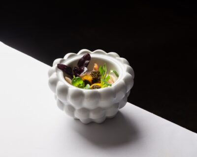 Ricotta, caviar, gamba blanca y hierbas (Foto: Melissa Carnemolla)
